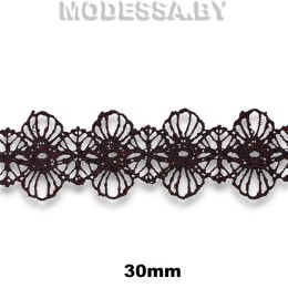 41640.10 Кружево синтетическое 35мм Ц:Чёрный 