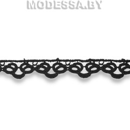 41708.09 Кружево синтетическое 15мм Ц:Чёрный 