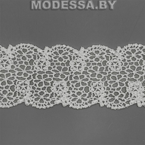 41708.19 Кружево синтетич. 50мм Ц:Молочный 
