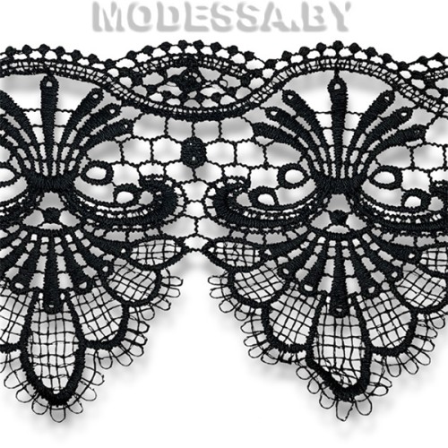 41708.26 Кружево синтетическое 105мм Ц:Чёрный 