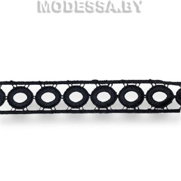 068 А Кружево синтетическое 30мм Ц:Чёрный 