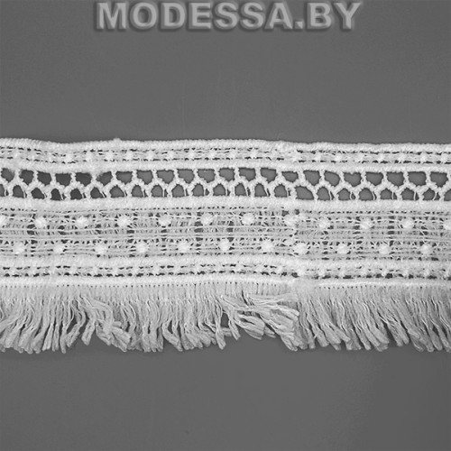 41740.1 Кружево синтетическое 50мм Ц:Молочный 