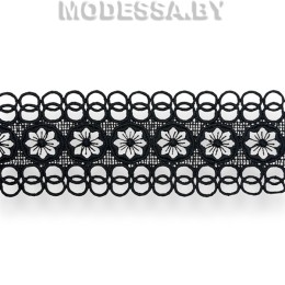 41740.12 Кружево синтетическое 60мм Ц:Чёрный 