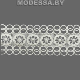 41740.12 Кружево синтетическое 60мм Ц:Молочный 