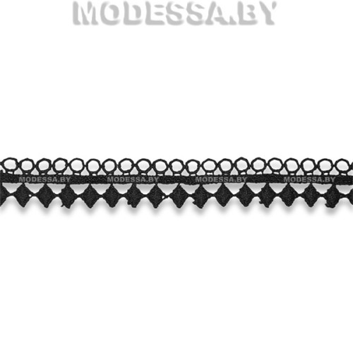 41740.13 Кружево синтетическое 20мм Ц:Чёрный 