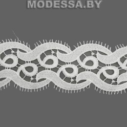 41740.3 Кружево синтетическое 70мм Ц:Молочный 
