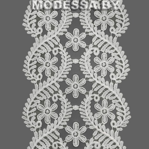 41740.35 Кружево синтетич. 120мм Ц:Молочный 
