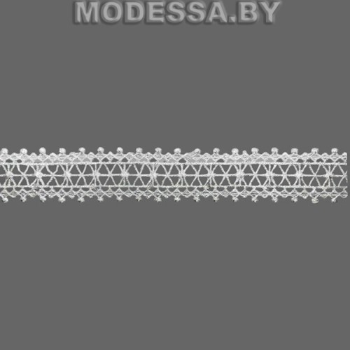 41740.4 Кружево синтетическое 25мм Ц:Молочный 