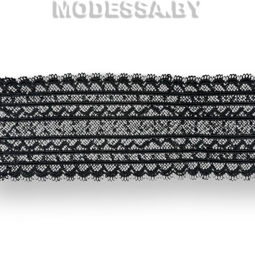 41740.42 Кружево синтетическое 65мм Ц:Чёрный 