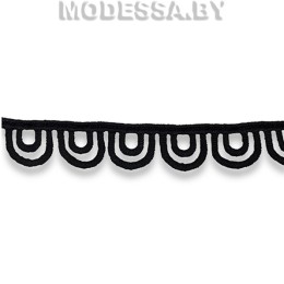 41740.6 Кружево синтетическое 20мм Ц:Чёрный