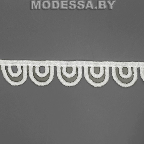 41740.6 Кружево синтетическое 20мм Ц:Молочный 