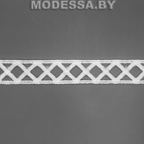 41740.9 Кружево синтетическое 18мм Ц:Молочный 