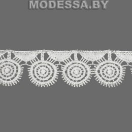 41751.1 Кружево синтетическое 30мм Ц:Молочный 