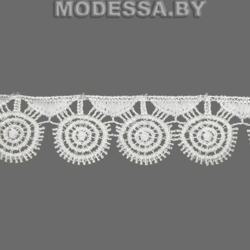 41751.1 Кружево синтетическое 30мм Ц:Молочный 