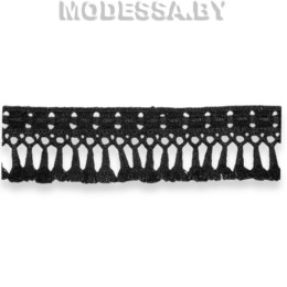 41757.11 Кружево синтетическое 30мм Ц:Чёрный 