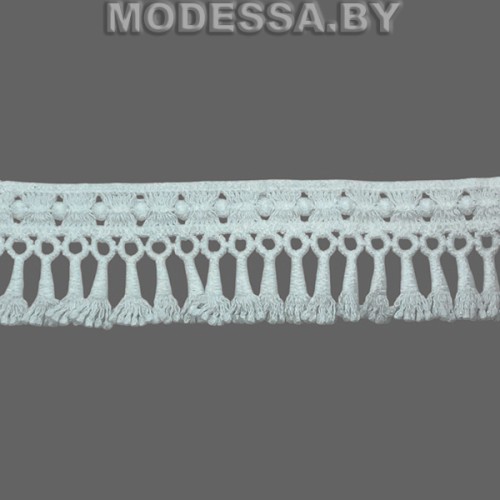 41757.11 Кружево синтетическое 30мм Ц:Молочный 
