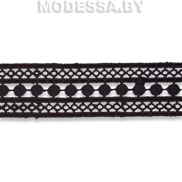 41757.16 Кружево синтетическое 32мм Ц:Чёрный 