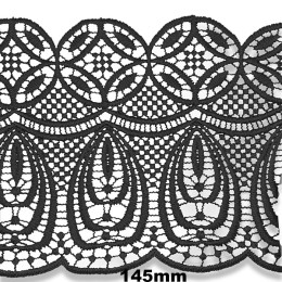 41757.26 Кружево синтетическое 145мм Ц:Чёрный 