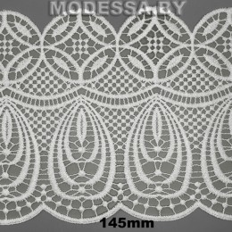 41757.26 Кружево синтетич. 145мм Ц:Молочный