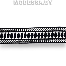 41844.1 Кружево синтетическое 40мм Ц:Чёрный 