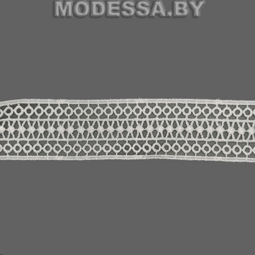 41844.2 Кружево синтетическое 40мм Ц:Молочный 