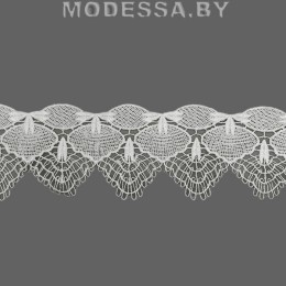 41844.6 Кружево синтетическое 55мм Ц:Молочный 