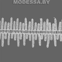 444 ZY Кружево синтетич. 50мм Ц:2 Молочный 
