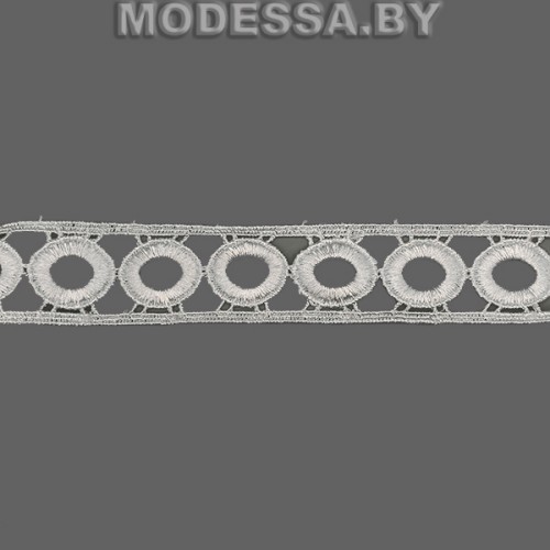 68 WO Кружево синтетич. 30мм Ц:2 Молочный 
