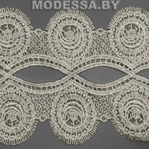 701JCS Кружево синтетич. 110мм Ц:Т.Молочный