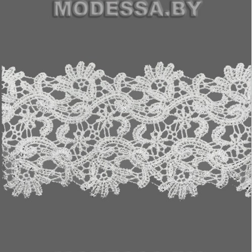 90045BS Кружево синтетич. 95мм Ц:Молочный 