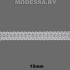 331 Кружево хлопковое 15мм Ц:Белый 