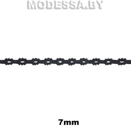 А6048 Кружево хлопковое 7мм Ц:3 Чёрный 
