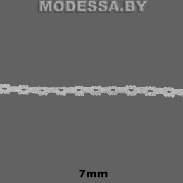А6048 Кружево хлопковое 7мм Ц:2 Молочный 
