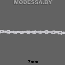А6048 Кружево хлопковое 7мм Ц:1 Белый