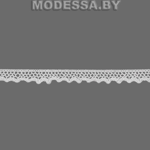 А6413 Кружево хлопковое 12мм Ц:Молочный 