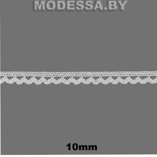 А-6849 Кружево хлопковое 10мм Ц:Молочный 