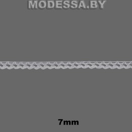 А-6881 Кружево хлопковое 7мм Ц:Белый