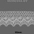 В7633 Кружево хлопковое 50мм Ц:Молочный