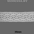 А-7827 Кружево хлопковое 35мм Ц:Молочный 