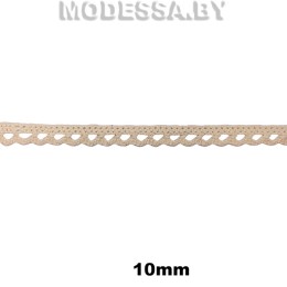 8002 Кружево хлопковое 10мм Ц:Бежевый