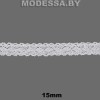 А-8414 Кружево хлопковое 15мм Ц:Белый 