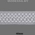 А-8469 Кружево хлопковое 45мм Ц:Белый