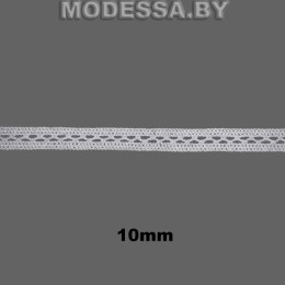 8474 Кружево хлопковое 10мм Ц:Белый