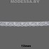 А8534 Кружево хлопковое 12мм Ц:Белый 