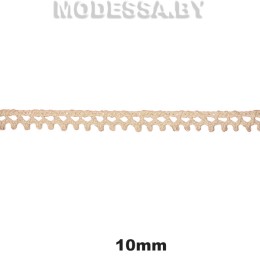 А8631 Кружево хлопковое 10мм Ц:Бежевый 