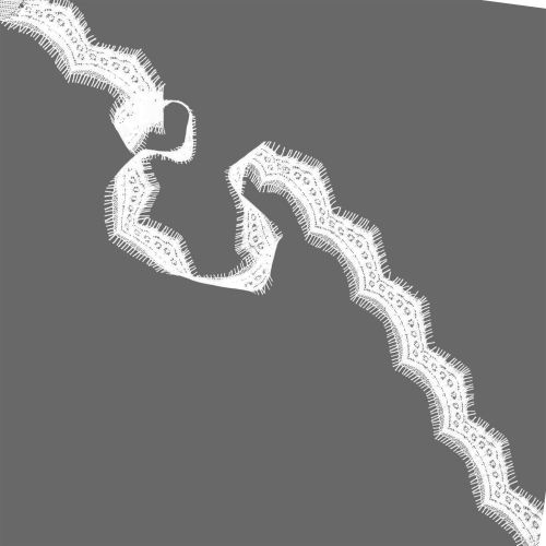 А 001 Кружево синтетическое 50мм Ц:Молочный 