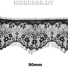 А 019 С-1 Кружево синтетическое 90мм Ц:Чёрный 
