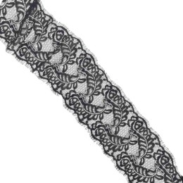 А 079 Кружево синтетическое 130мм Ц:Чёрный 