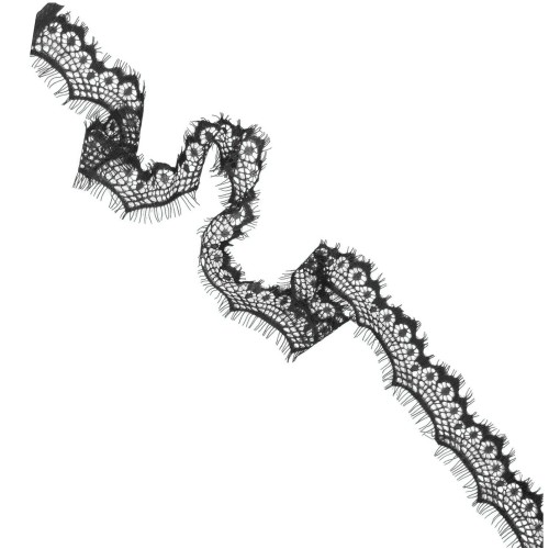 А 166 Кружево синтетическое 60мм Ц:Чёрный 