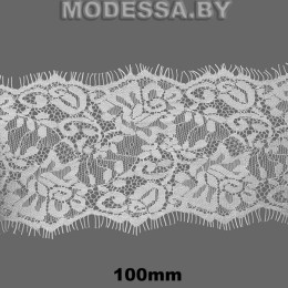 205-11 А Кружево синтетич. 100мм Ц:Молочный 